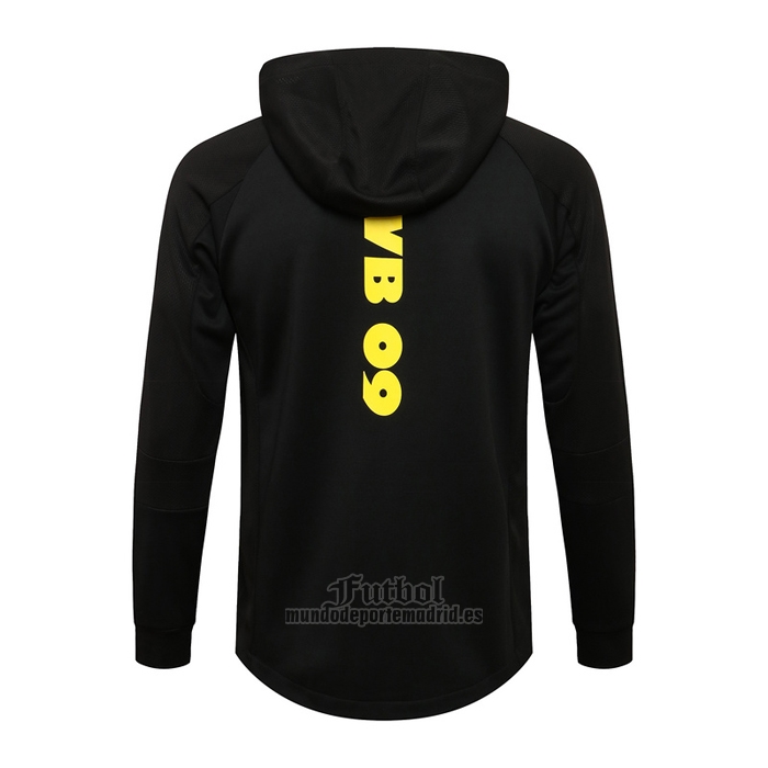 Chaqueta con Capucha del Borussia Dortmund 2021-2022 Negro